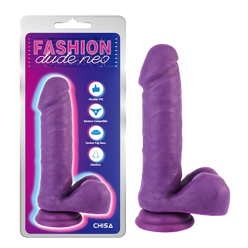 Петел со двојна густина 7,6'' Dildo Purple